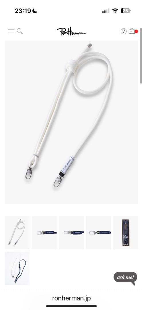 【RonHerman×Topologie】フォンサコッシュ、ストラップ