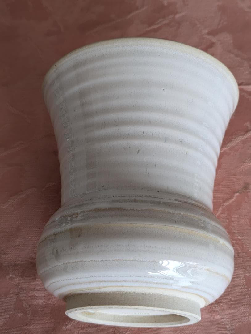 山村御流 赤膚焼き 広口花器