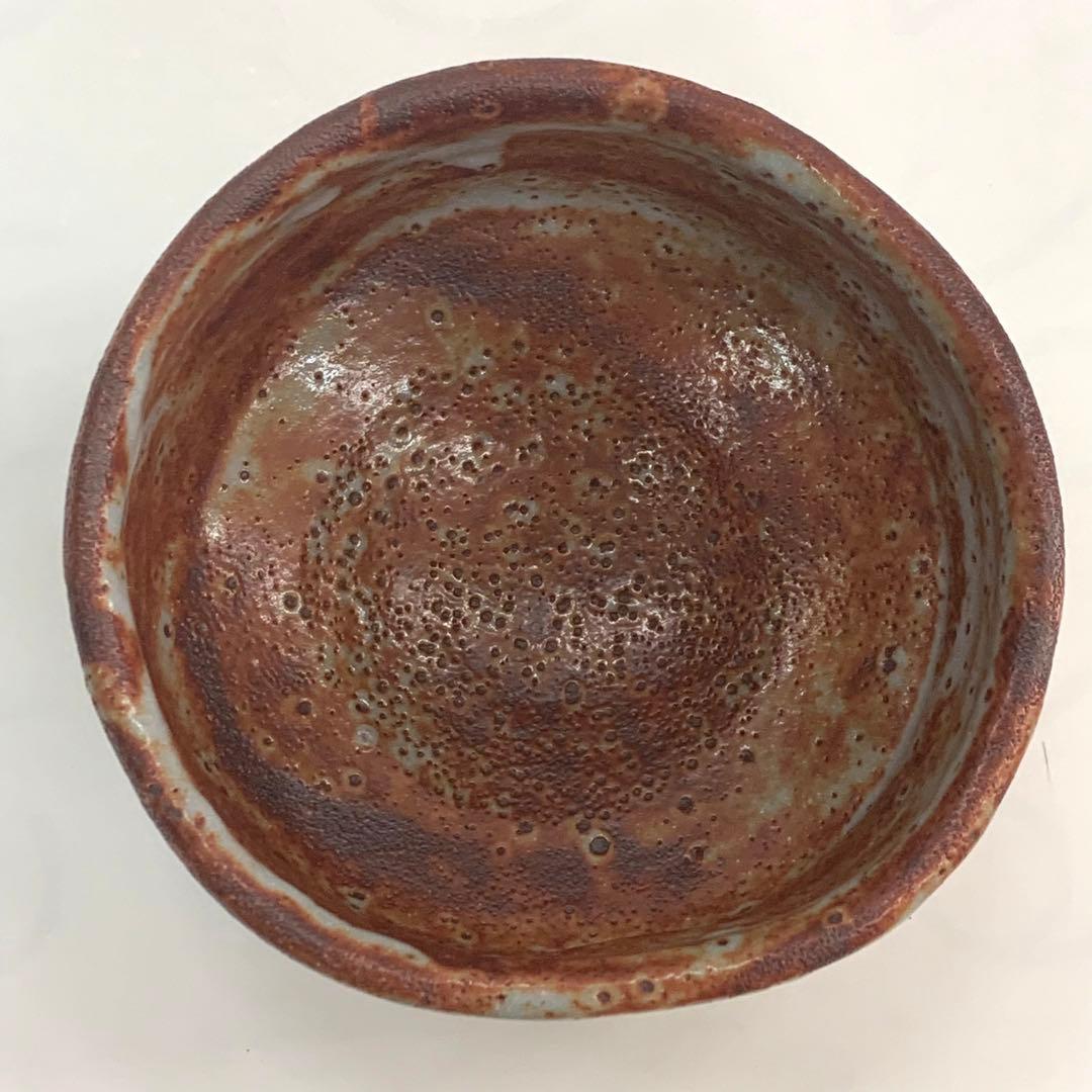 【茶碗　鼠志野】加藤芳右エ門　共箱