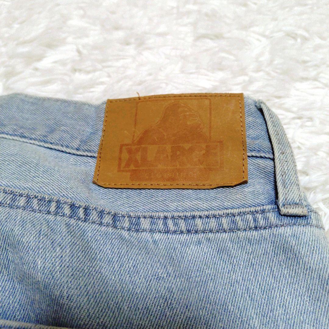 XLARGE 僕のヒーローアカデミア コラボ デニム プリント 刺繍 ヒロアカ