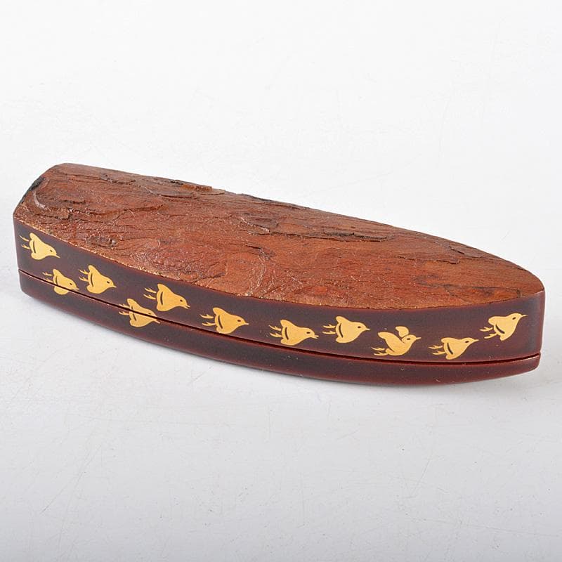 そうき 蒔絵師　中村秀甫作　又妙斎好　蜑少女　舟香合　共箱　V　4909