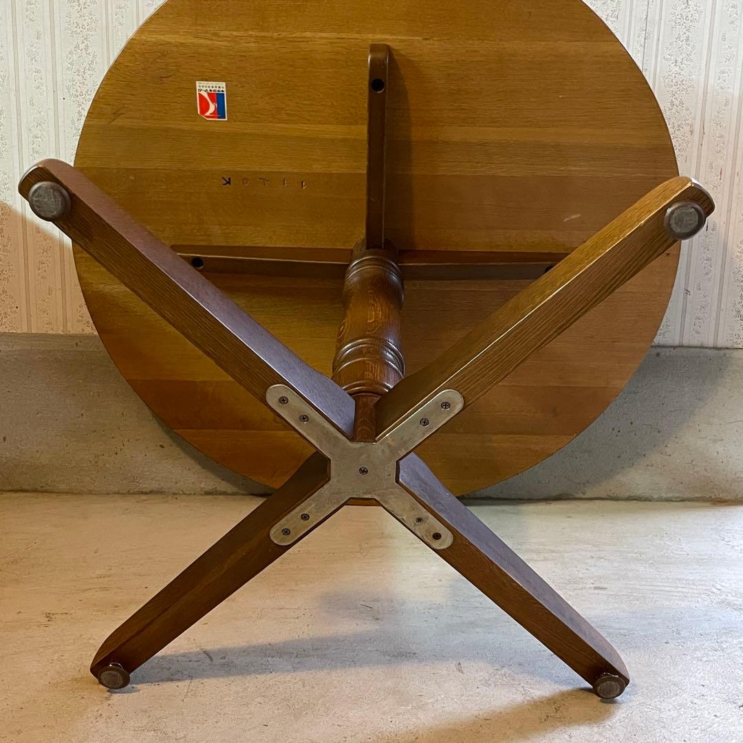 【直接引渡し】 飛騨産業 キツツキ 木製ラウンドテーブル