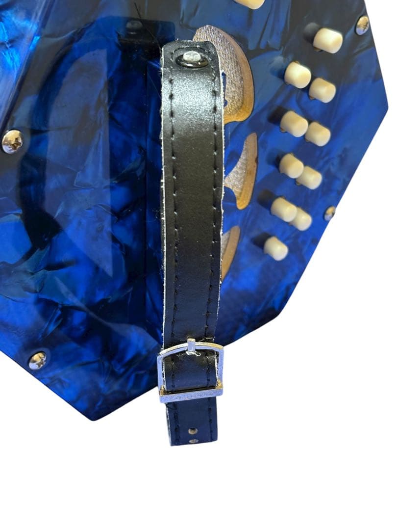 コンサーティーナ ロイヤルブルー 20ボタン 楽器 美品