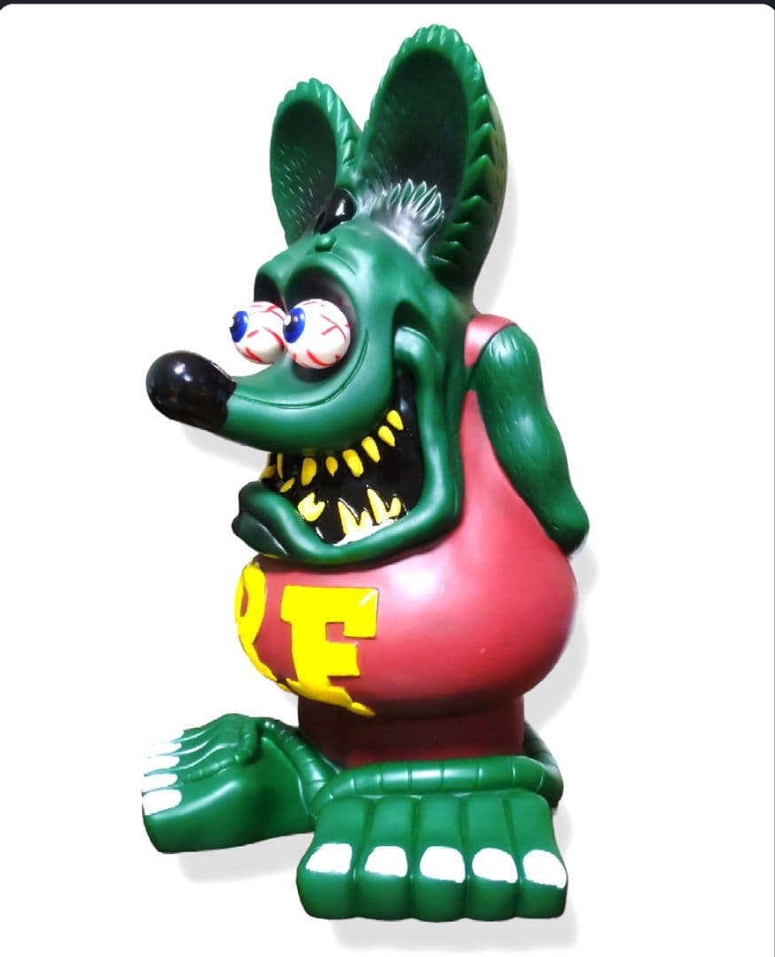 SALE☆ラットフィンク フィギュア☆濃グリーン＆ワインレッド☆ラット