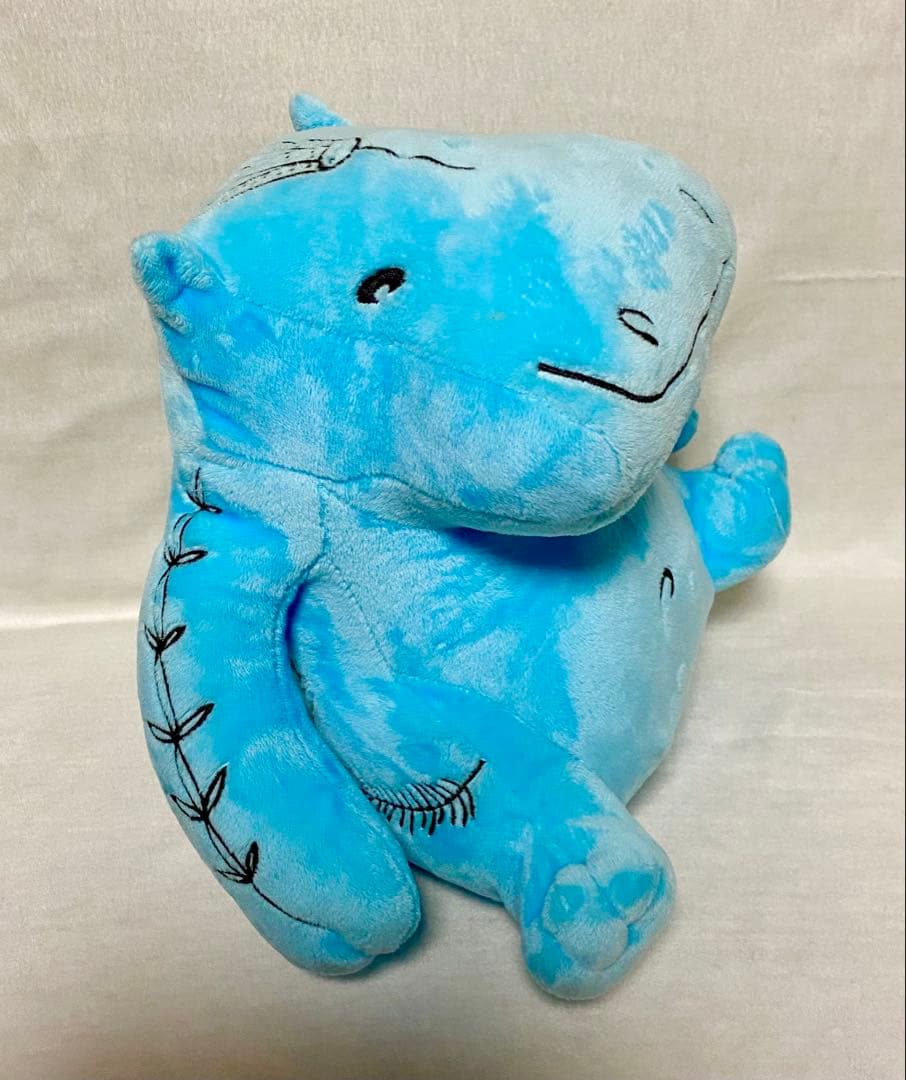 ルーブル美術館　カバ　ぬいぐるみ　古代エジプト　ブルー