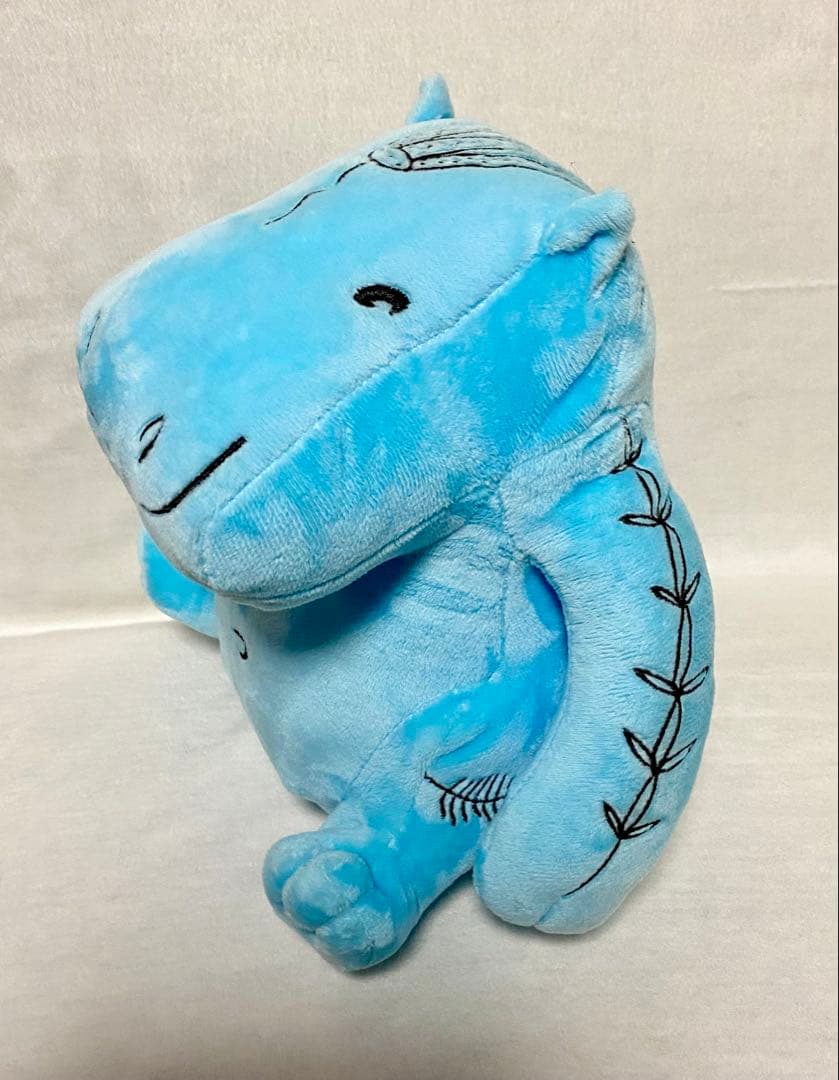 ルーブル美術館　カバ　ぬいぐるみ　古代エジプト　ブルー