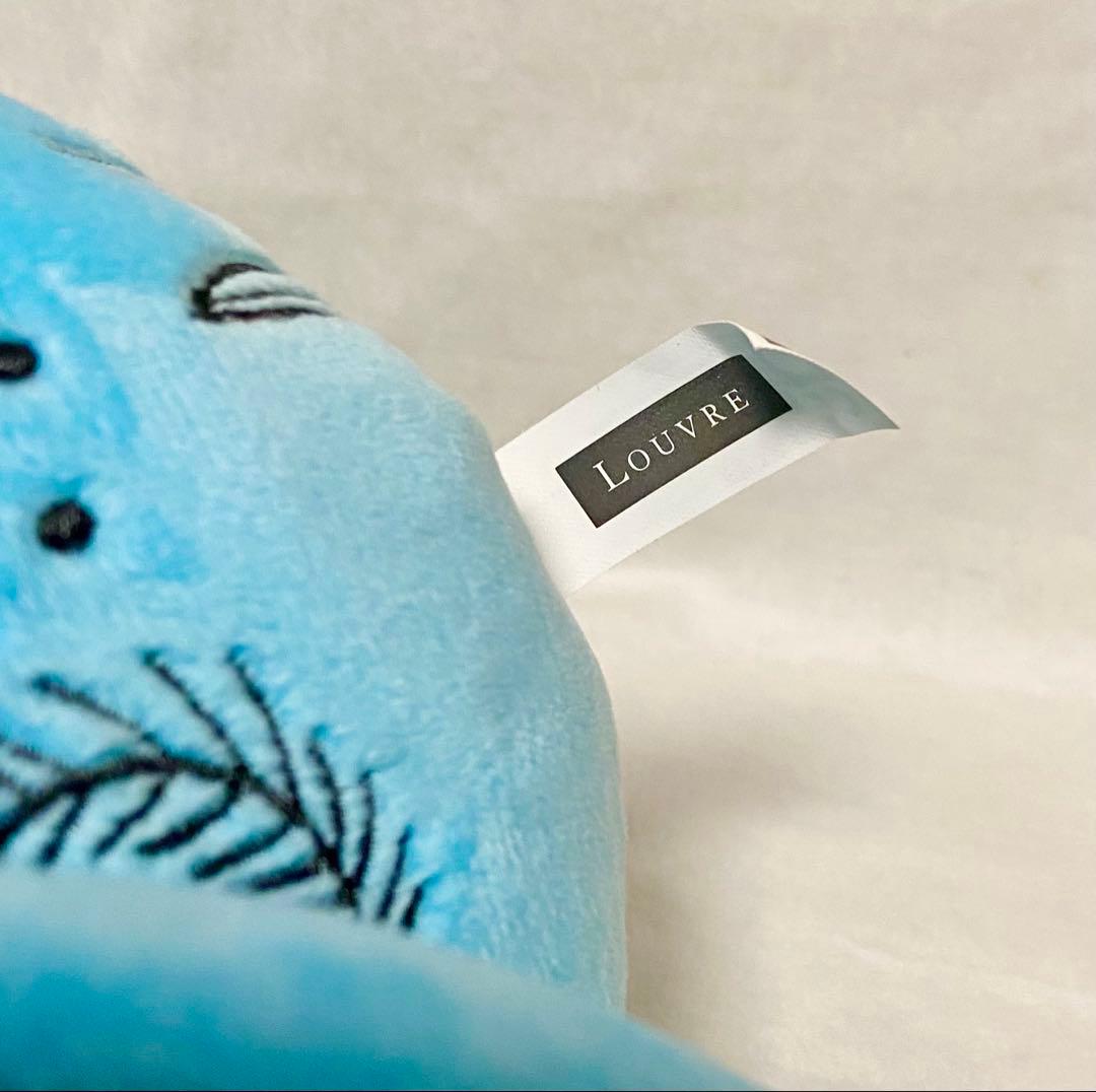 ルーブル美術館　カバ　ぬいぐるみ　古代エジプト　ブルー