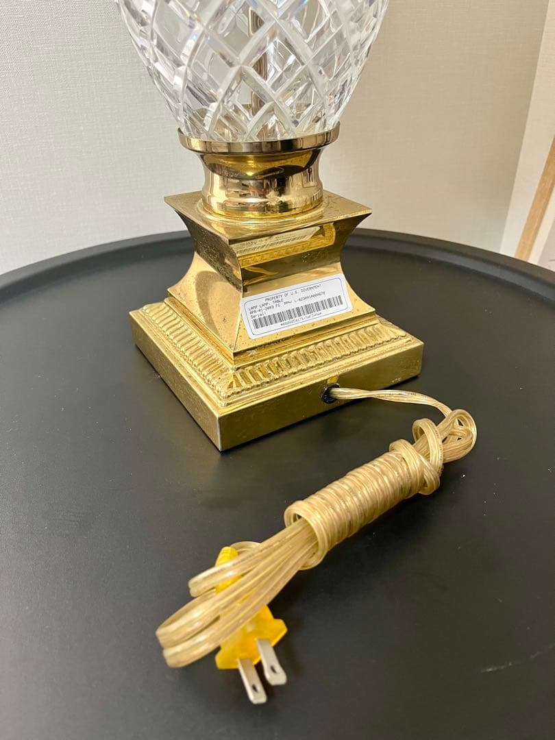 米軍放出未使用品 パイナップルランプ ガラステーブルランプ ヴィンテージ 激レア