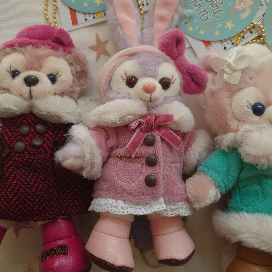 新品ダッフィー & フレンズ ウィンタートゥインクリングタウンぬいぐるみバッチ