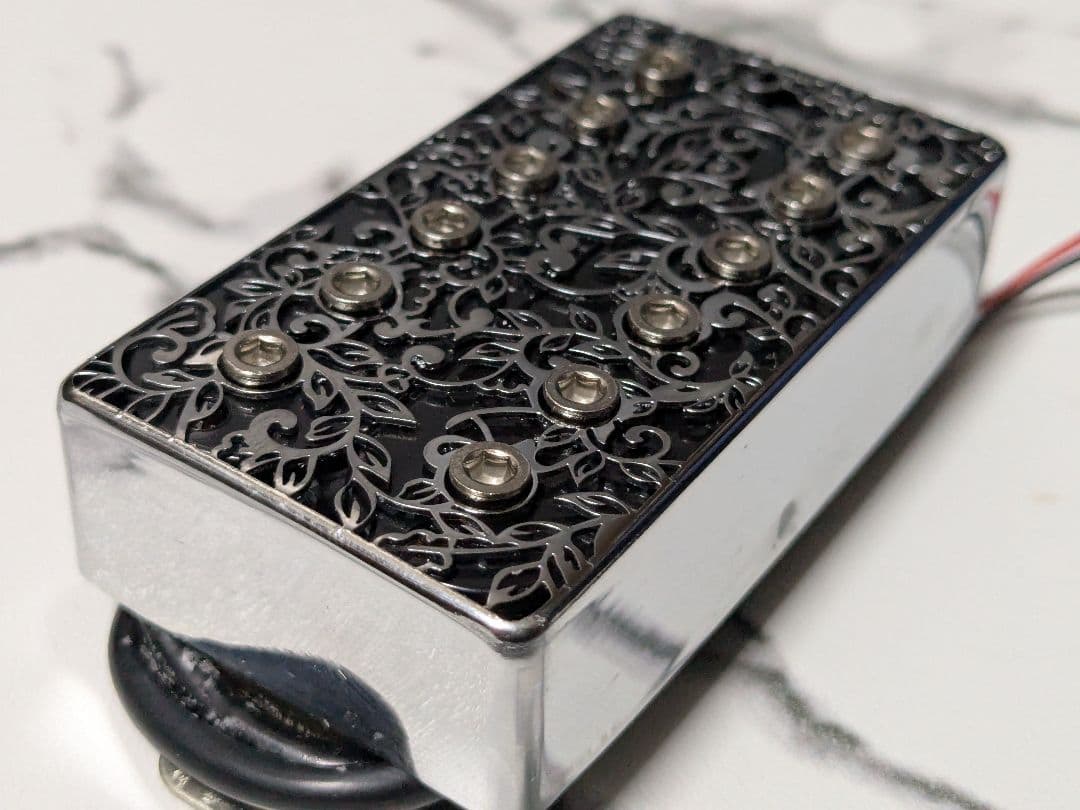 アルニコV 　白銅プレート　4芯　 ヘクサポールピース　装飾カバー　ハムバッカー