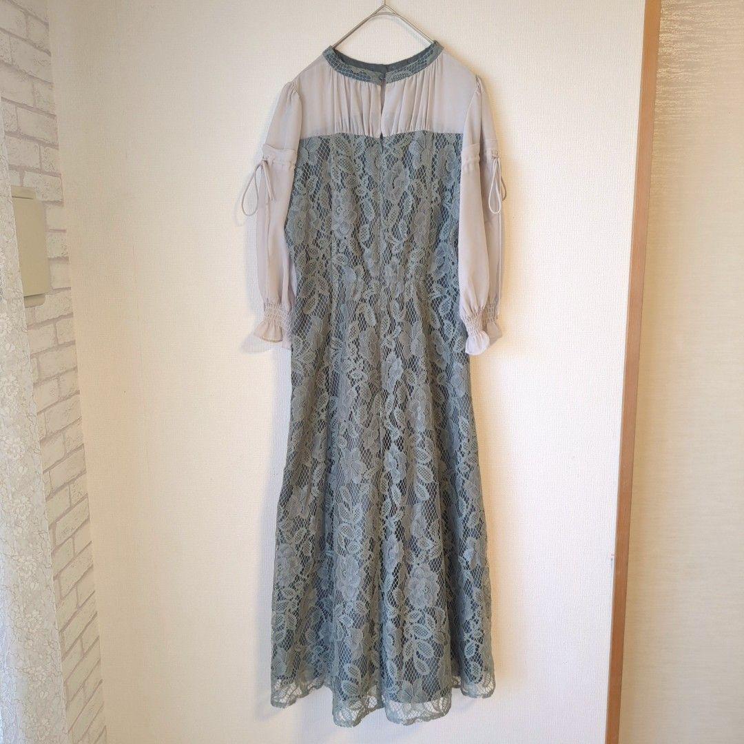 美品 niana ニアナ パーティードレス L 大きい ゆったりオケージョン