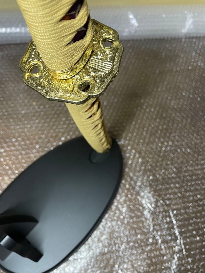 高級武具♢模造刀／レプリカ☆美品☆陣太刀☆ 刀身に竜の彫り物　観賞用