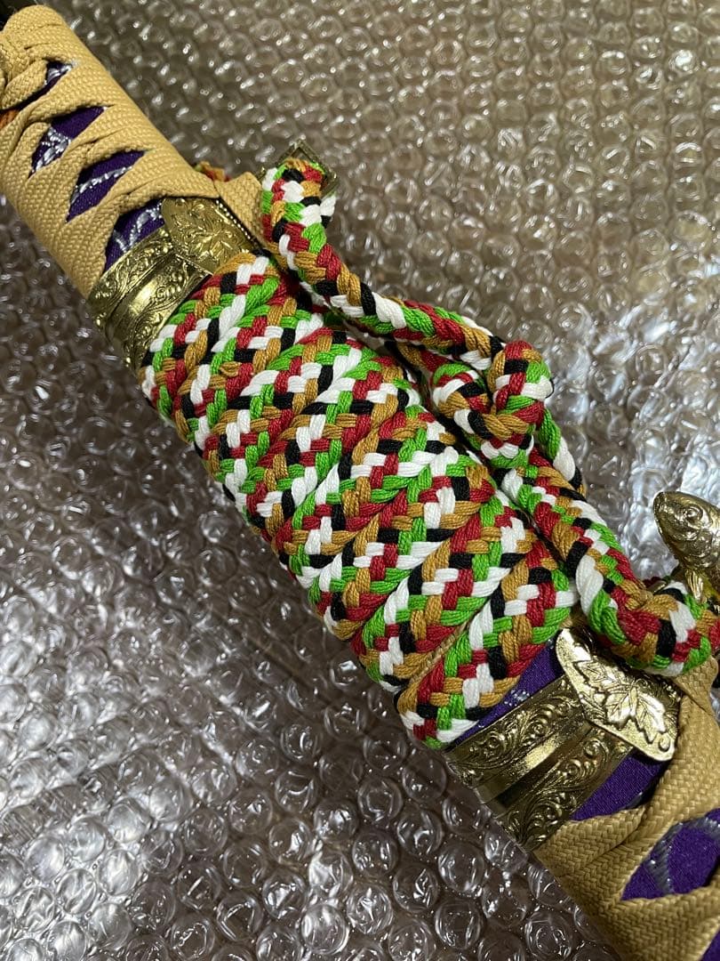 高級武具♢模造刀／レプリカ☆美品☆陣太刀☆ 刀身に竜の彫り物　観賞用