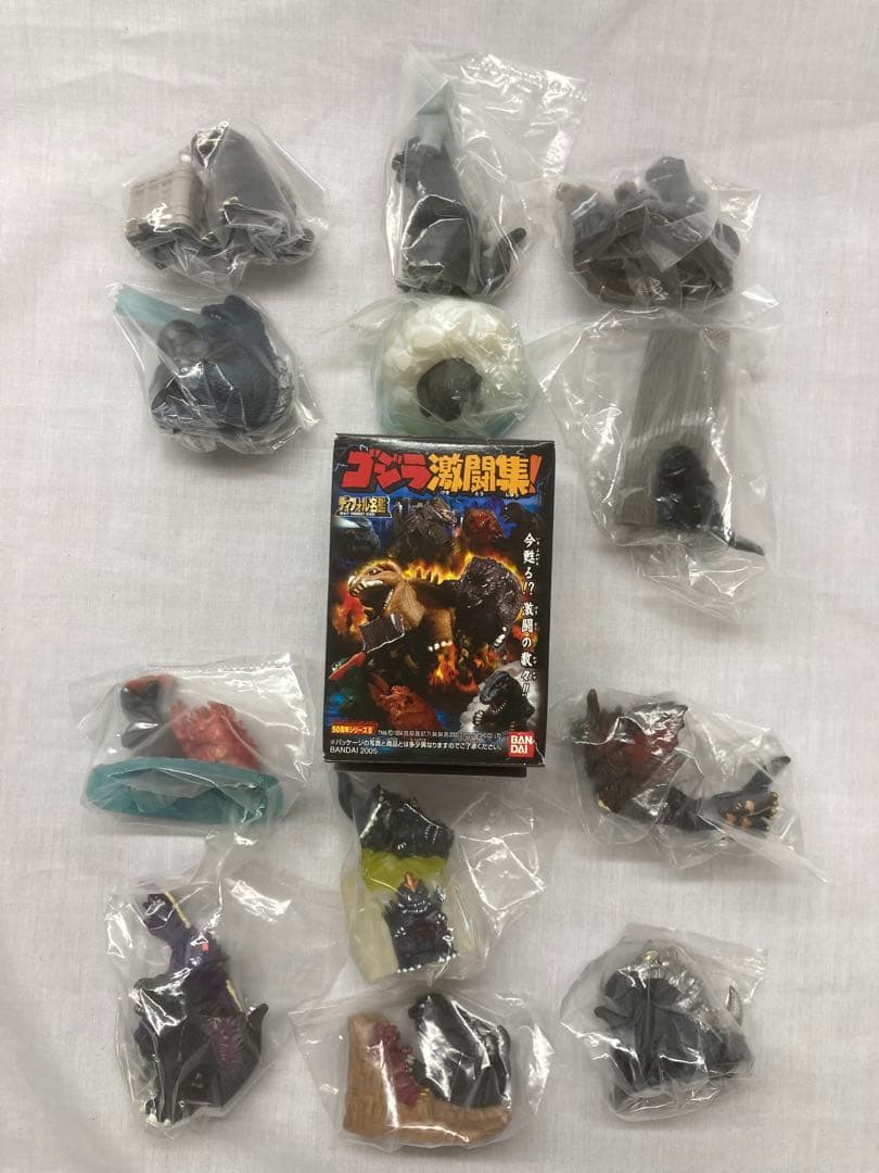 全12種セット ゴジラ激闘集！ ディフォル名鑑 ⁄ 指人形 ソフビ ゴジラ