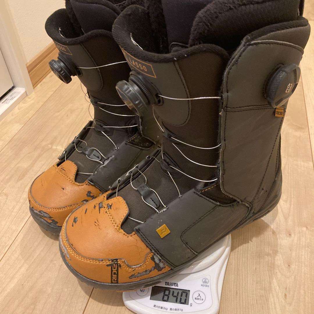 スノーボード　ブーツ　ダブルボアBoAライド　ラッソ28センチ軽量片方840g