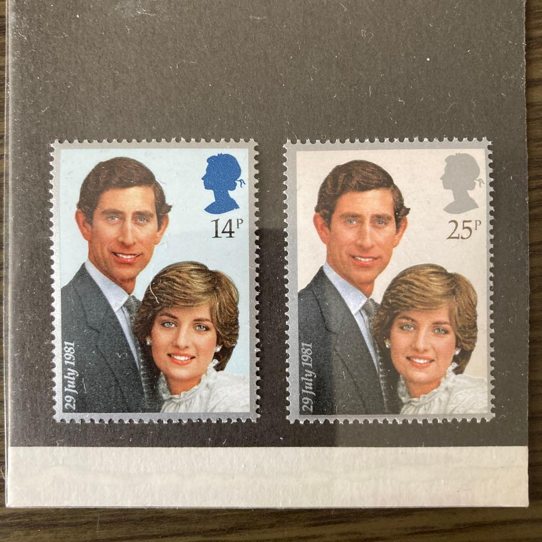 チャールズ皇太子＆ダイアナ妃 結婚記念 切手コレクション（1981年