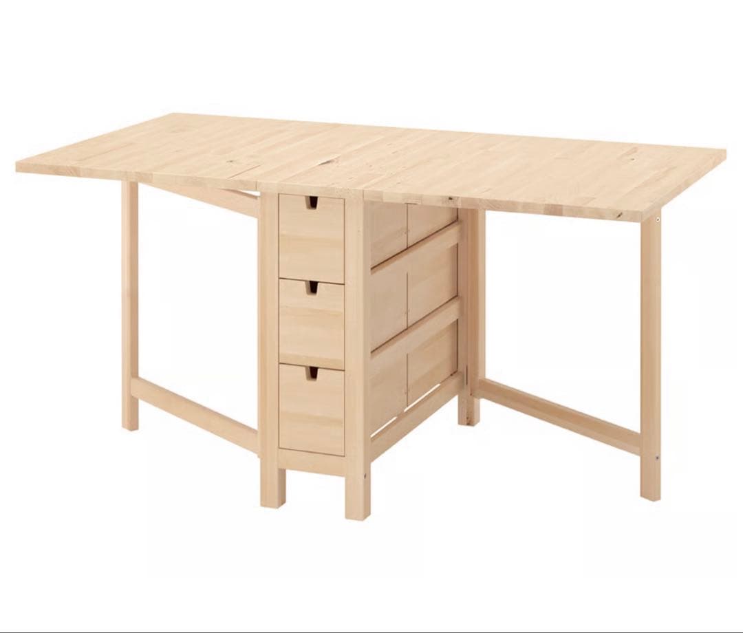 IKEA ノールデン ダイニングテーブル｜折りたたみテーブル｜状態良好
