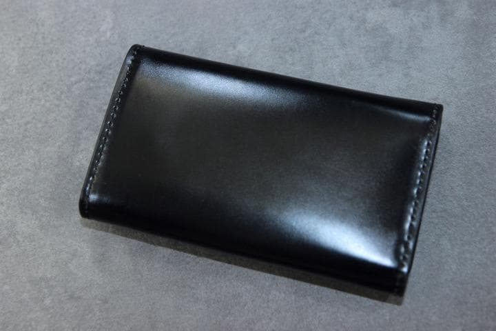 Paul smith ポールスミス コードバン キーケース 4連 黒 馬革