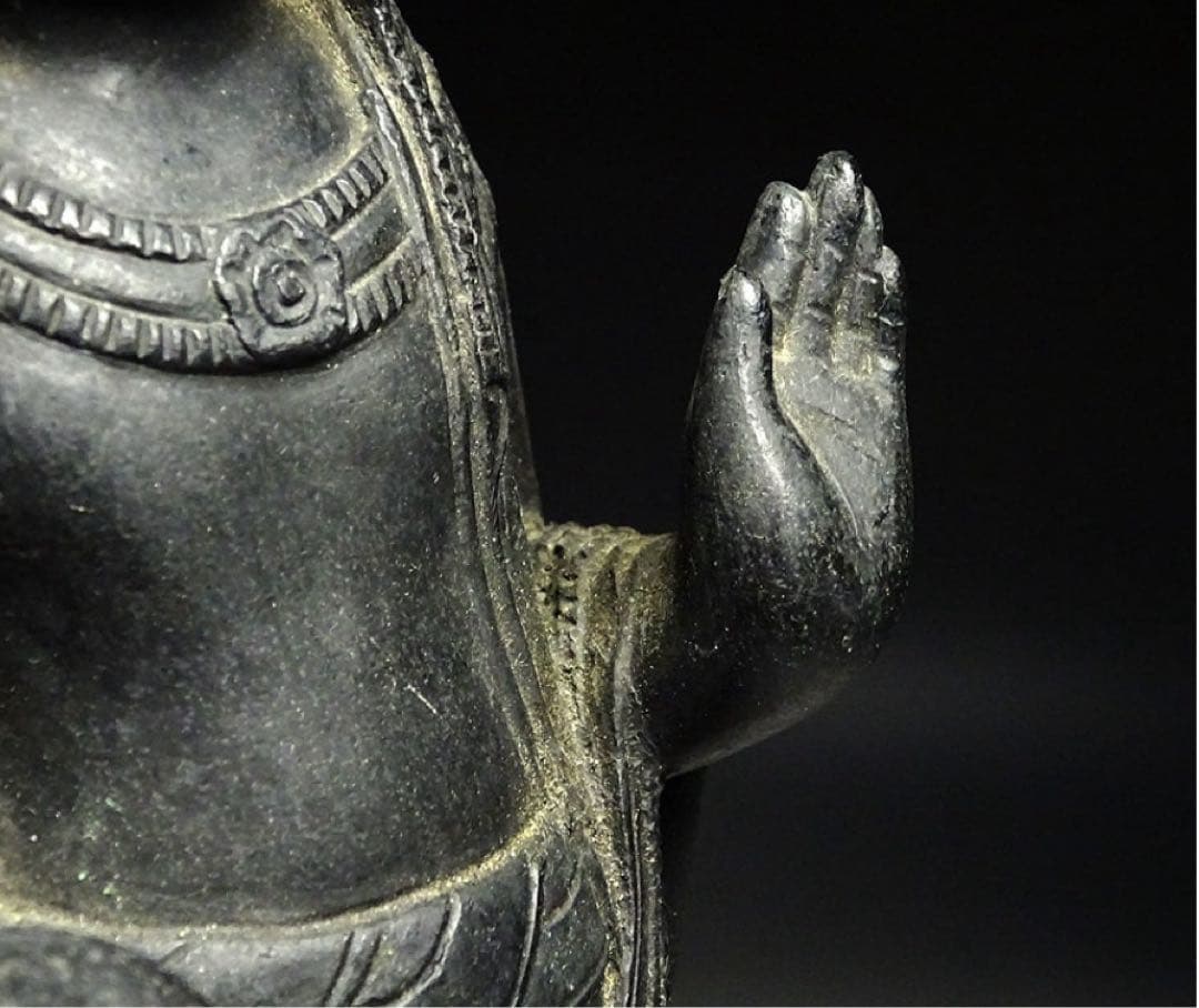 飛鳥 白鳳 金銅仏 観音菩薩立像 蓮華座 念持仏 仏像 仏教美術 骨董