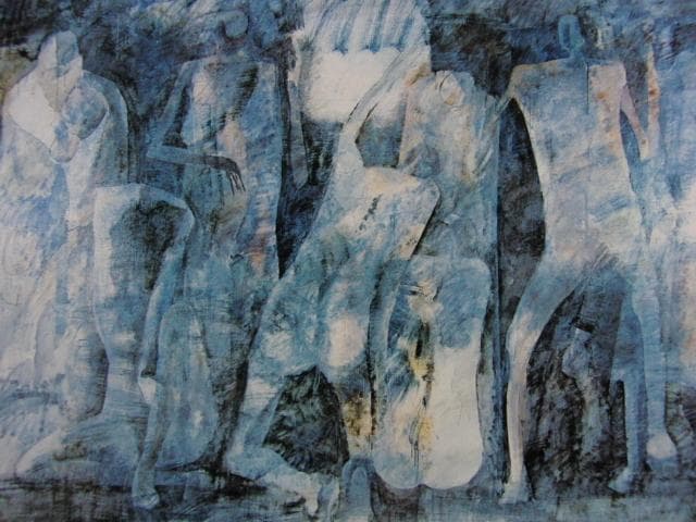 佐藤定、風の日の埋葬（シルクロード）、希少な画集より