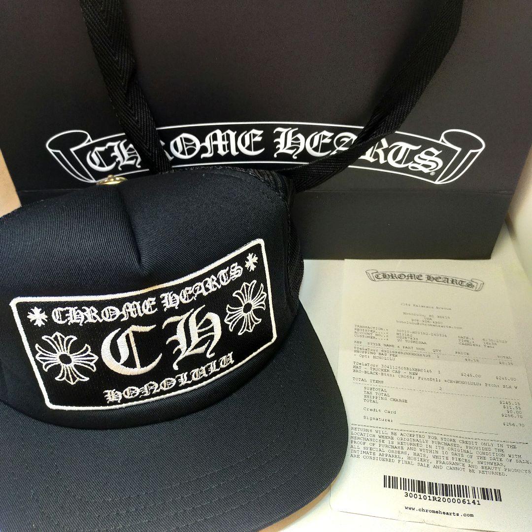 クロムハーツ 黒 キャップ Chrome Hearts 帽子 正規品 人気