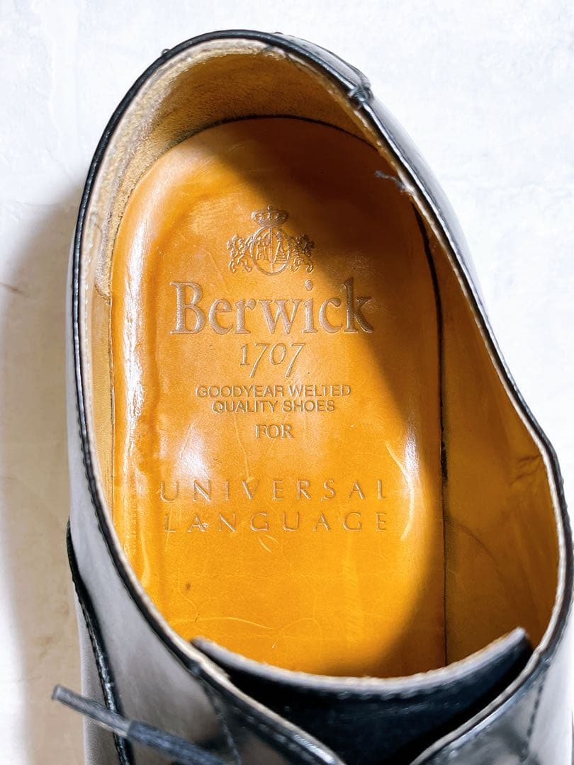 【極美品】Berwick ストレートチップ ビジネスシューズ 本革 UK6.5