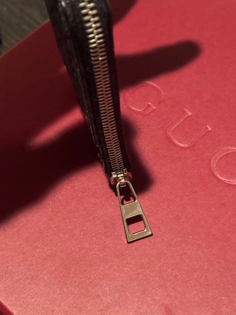 ロエベ　フラグメントケース　ケース　アナグラム　型押し　ブラック