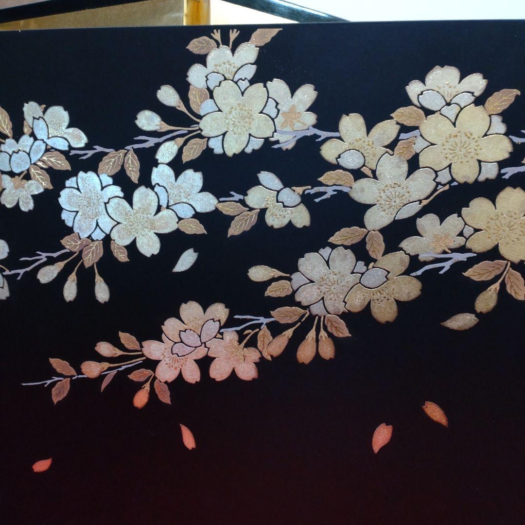 【雛蔵】二曲屏風　桜