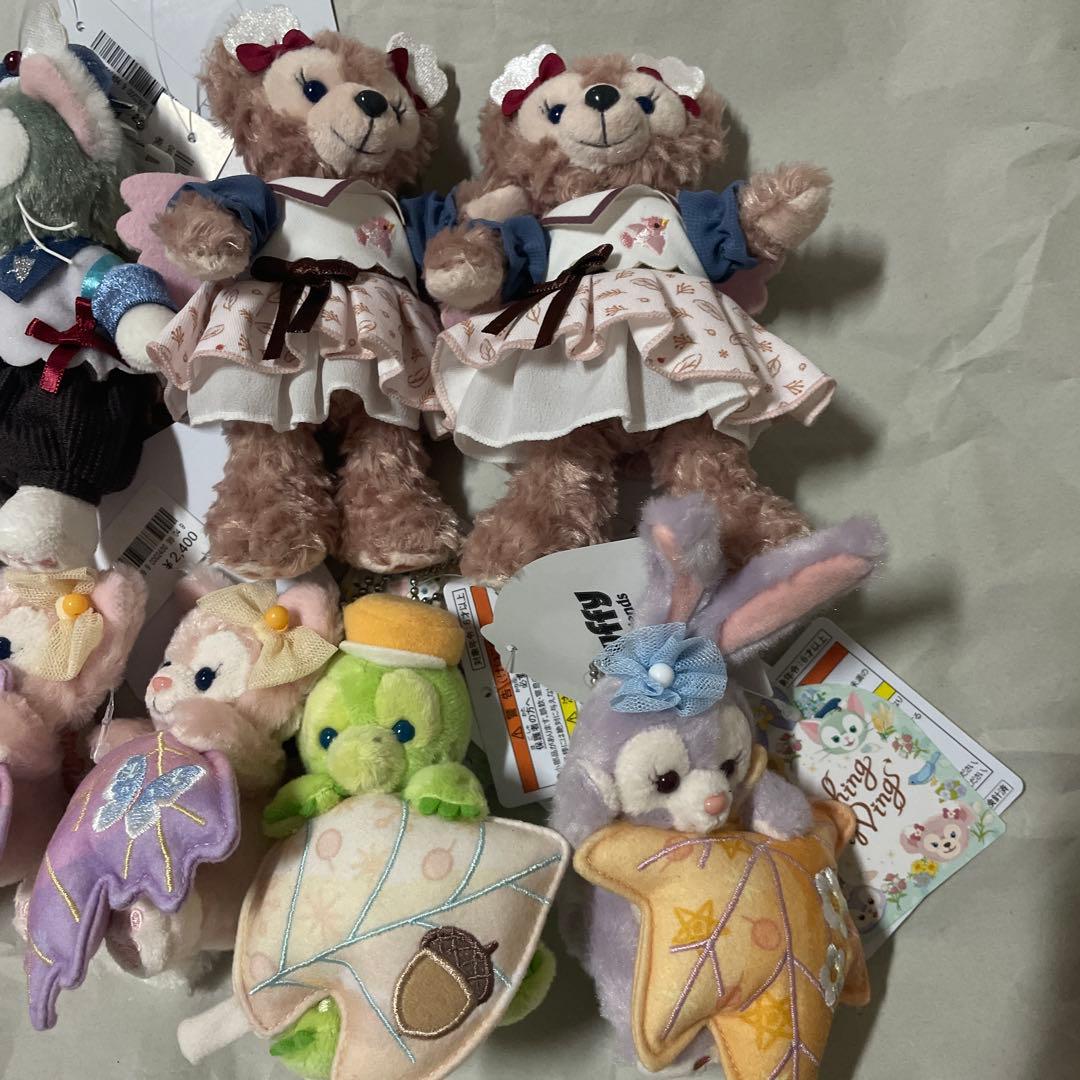 ディズニー　ウィッシングウィングス　ぬいぐるみバッジ　チャーム　セット