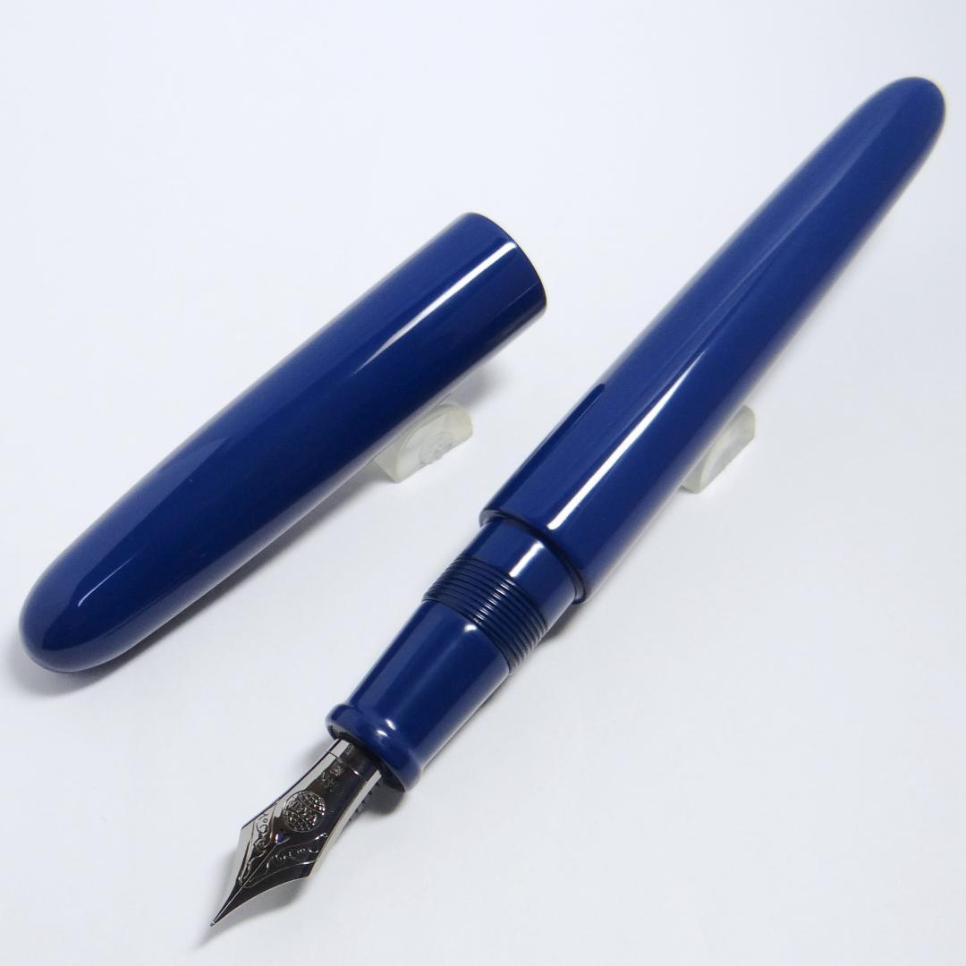 【生産中止品・美品】中屋万年筆 シガーポータブル 桔梗 細字F NAKAYA