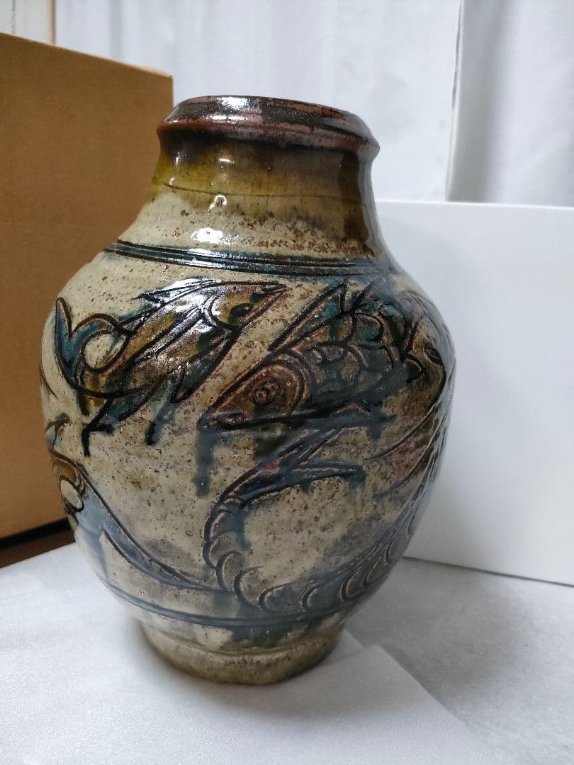 未使用】 赤膚焼 尾西楽斎 南都古瓦 銘々皿 6枚