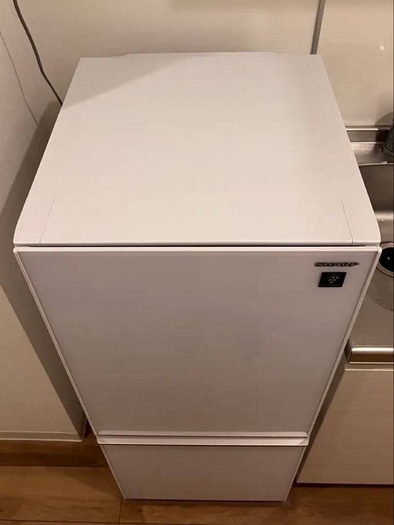 SHARP シャープ SJ-GD14E-W つけかえどっちもドア ガラスドア 白