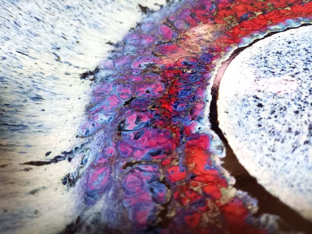 和物 和モダン 釉薬 希少 赤目 天目 陶器 大鉢 メダカ鉢 金魚鉢