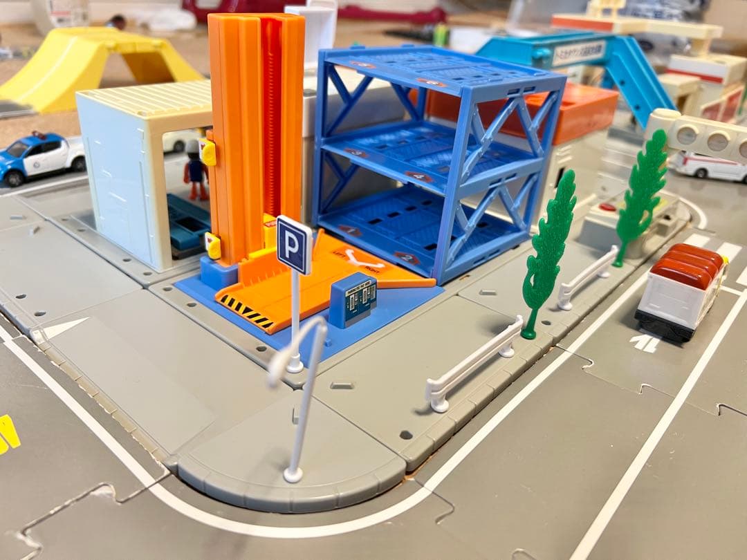 トミカ つながる道路 立体交差&歩道橋セット トミカタウン付き レア