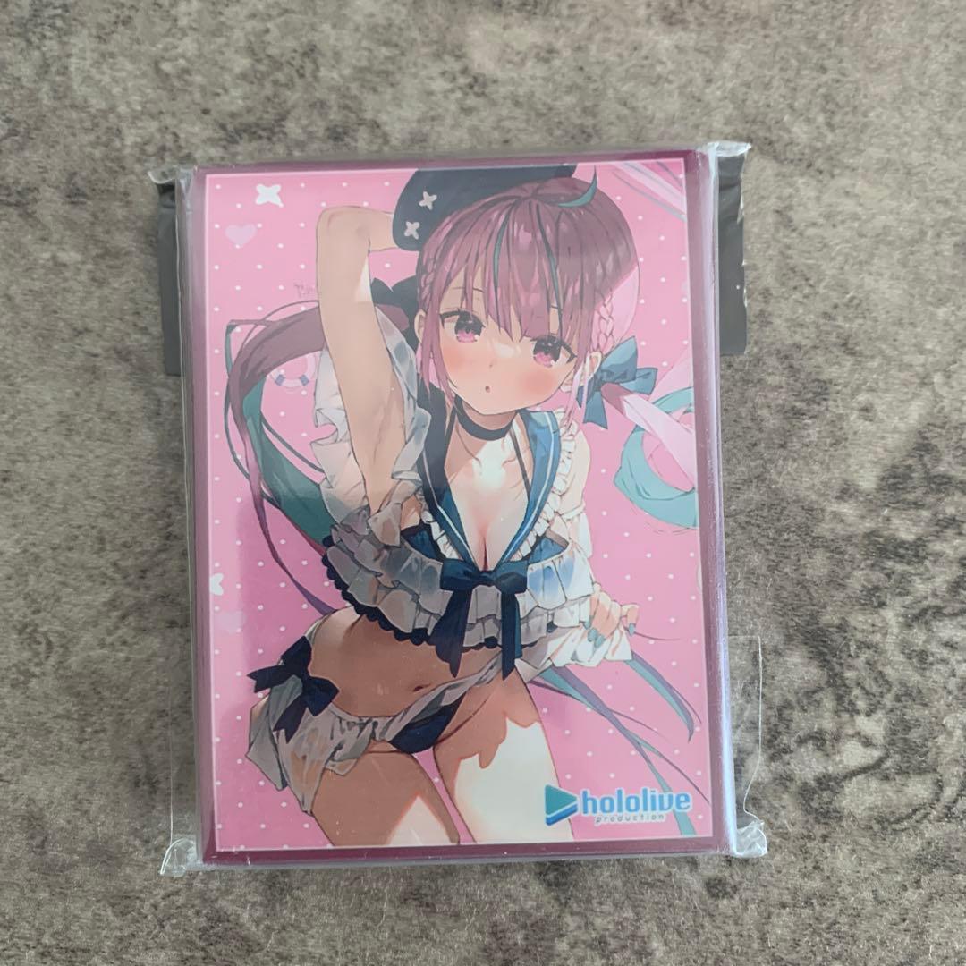 ホロライブ　湊あくあ　デッキケース　スリーブ3点セット