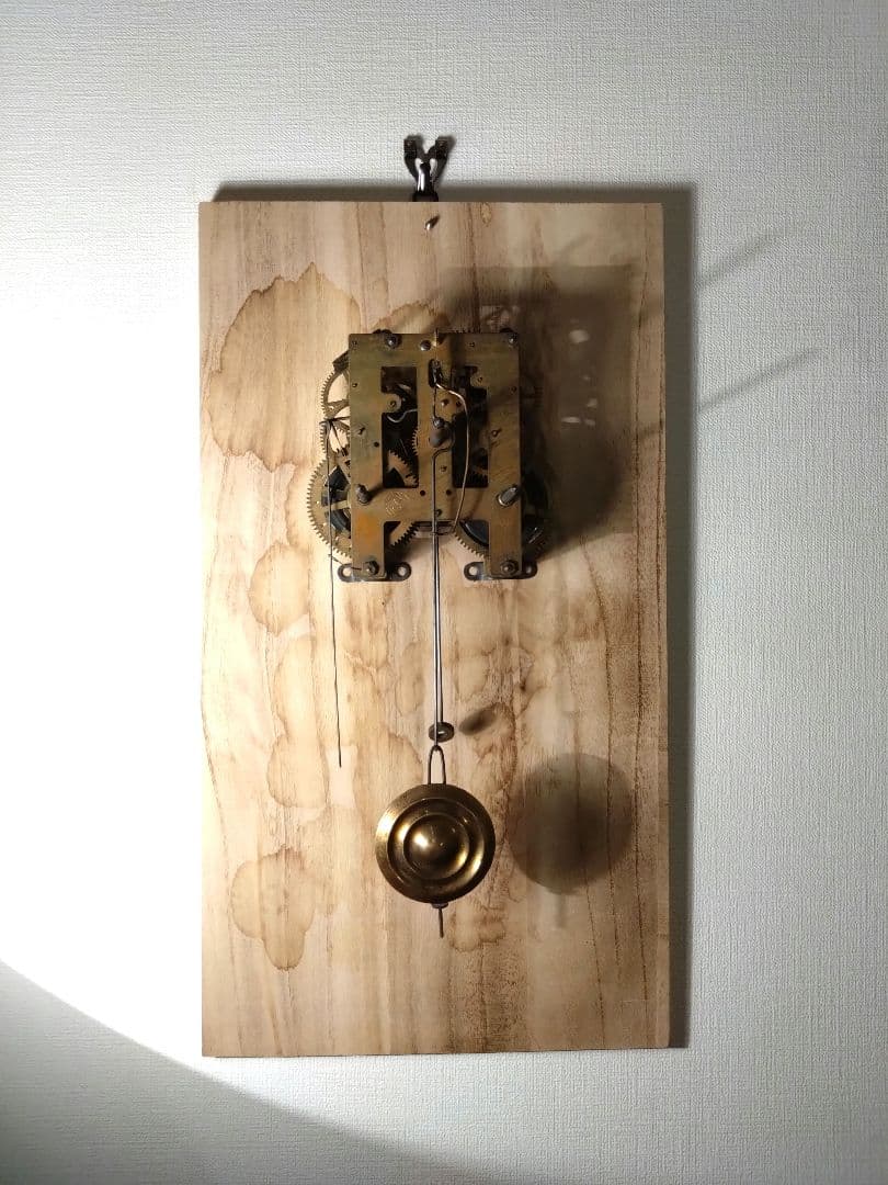 柱時計 (注油済み)　精工舎　六寸頭丸　昭和レトロボンボン　ユンハンス　ゼンマイ