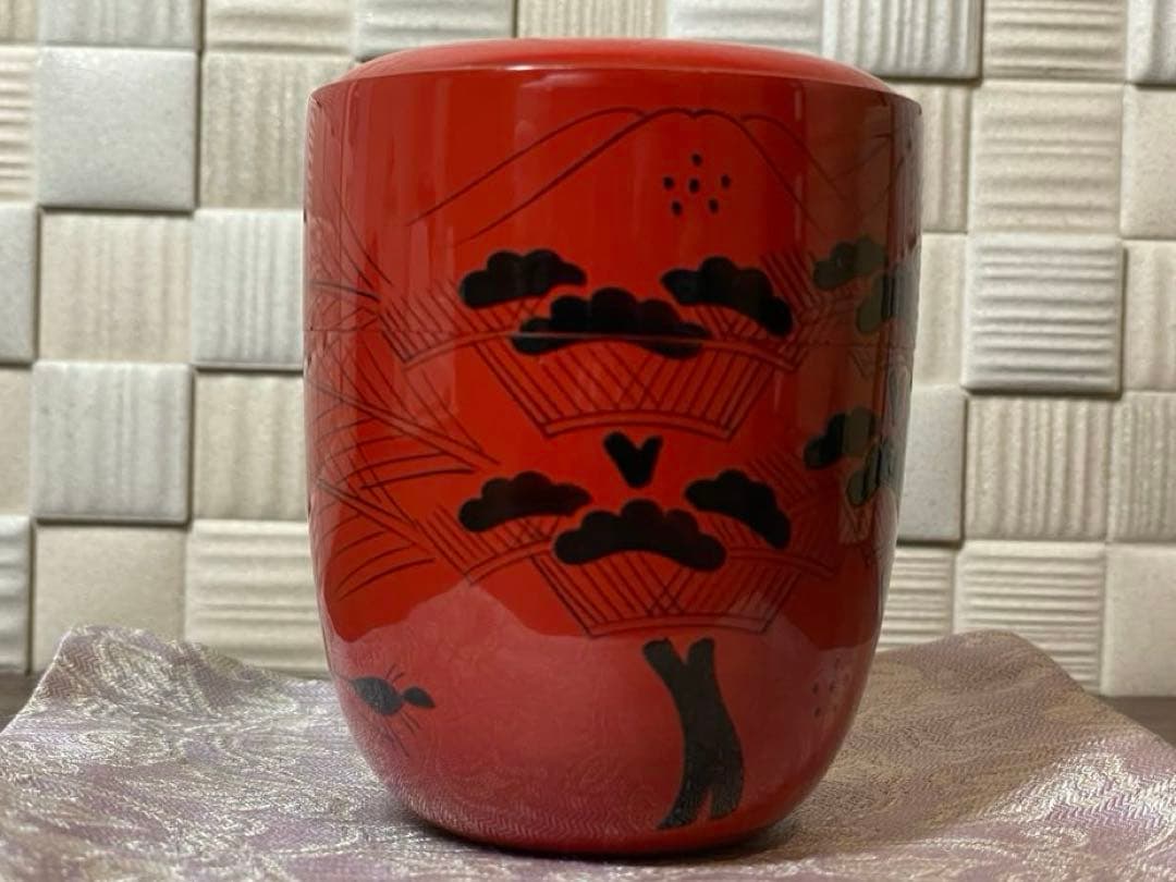 茶道】喜峰 玄々斎好 曙棗