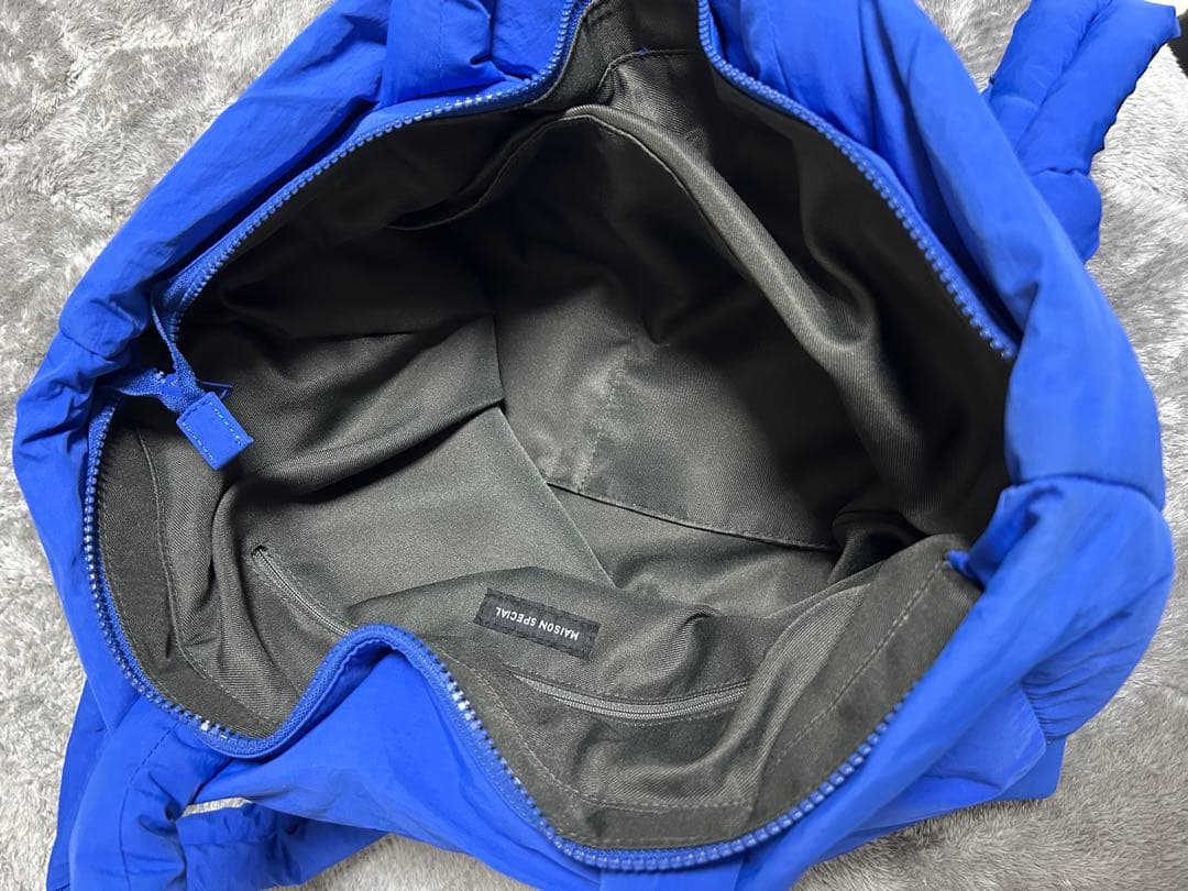 【美品】Maison Special Big Pillow Bag ブルー