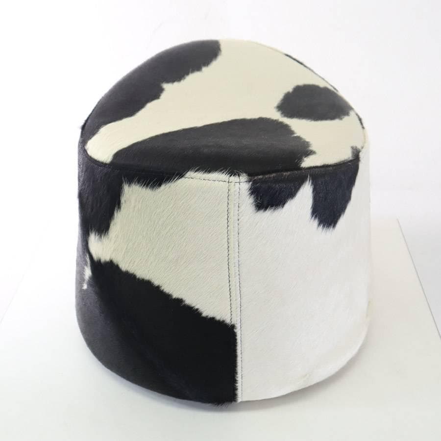 IKEA 高級ライン ストックホルム ハラコ スツール 子牛毛皮 黒x白