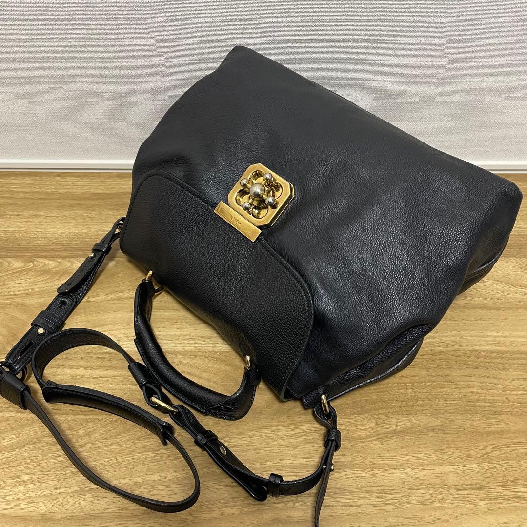 《美品》Chloe（クロエ） レザー ショルダーバッグ ブラック 黒