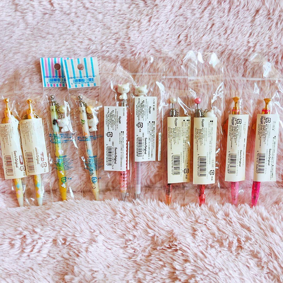 希少レア　チャーミーキティ　マスコット付きペン　まとめ売り　平成レトロ　サンリオ