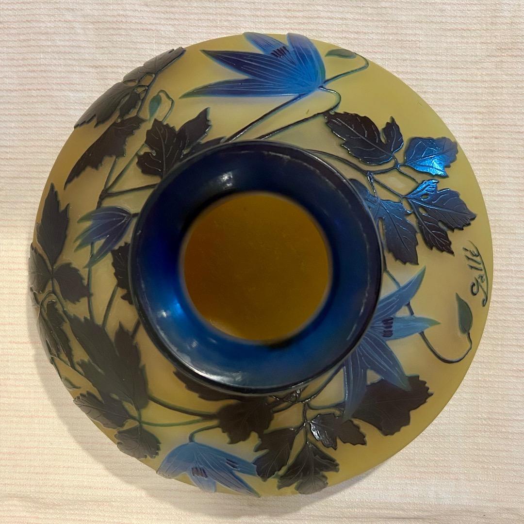 CONTI様専用品 エミール ガレ Galle サイン入り ガラス 花瓶 骨董