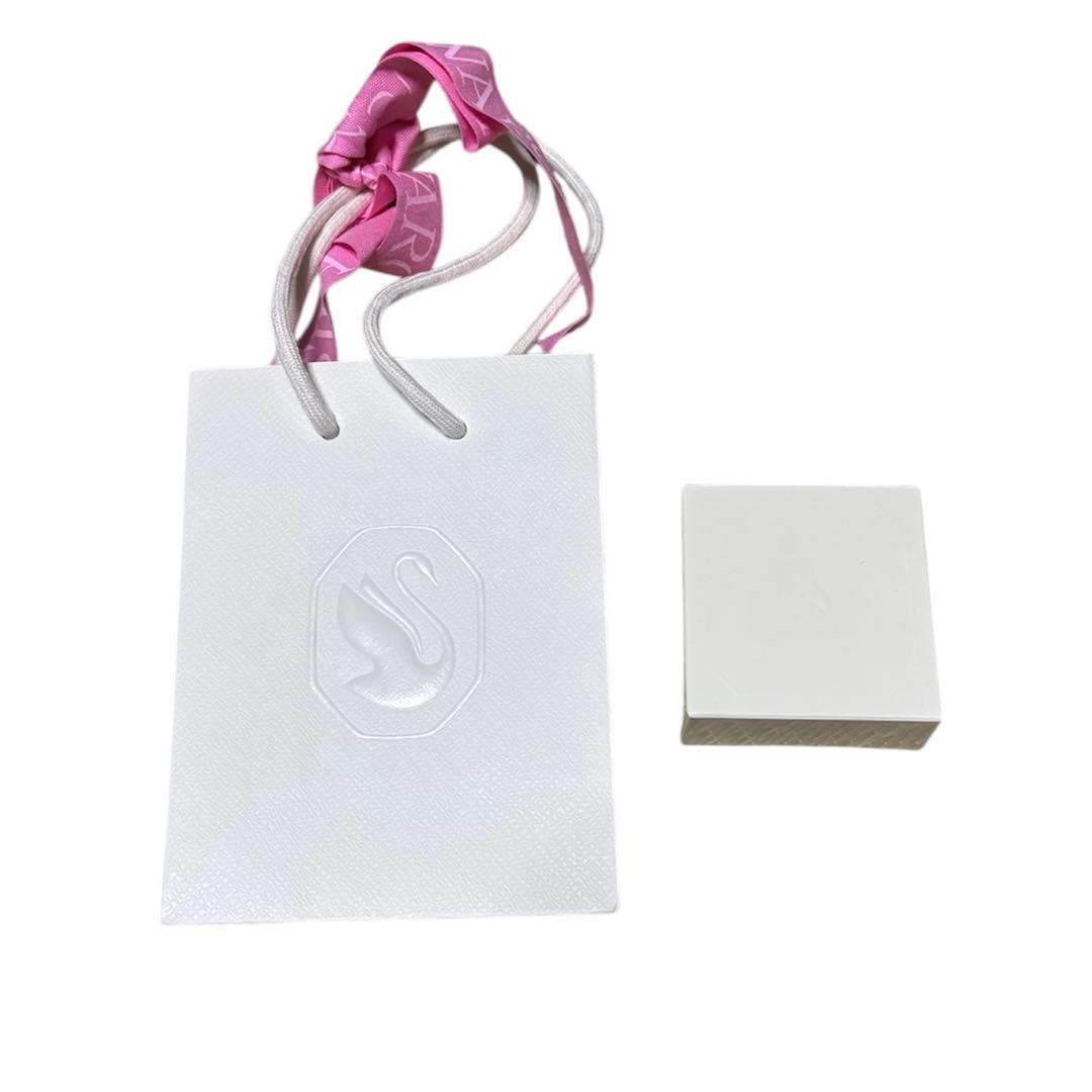 Swarovski 　蹄鉄　ネックレス　ギフトバッグ　Towards ホワイト