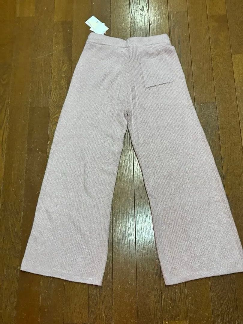 ジェラートピケ　カーディガンとズボンのセットアップ　薄いピンク