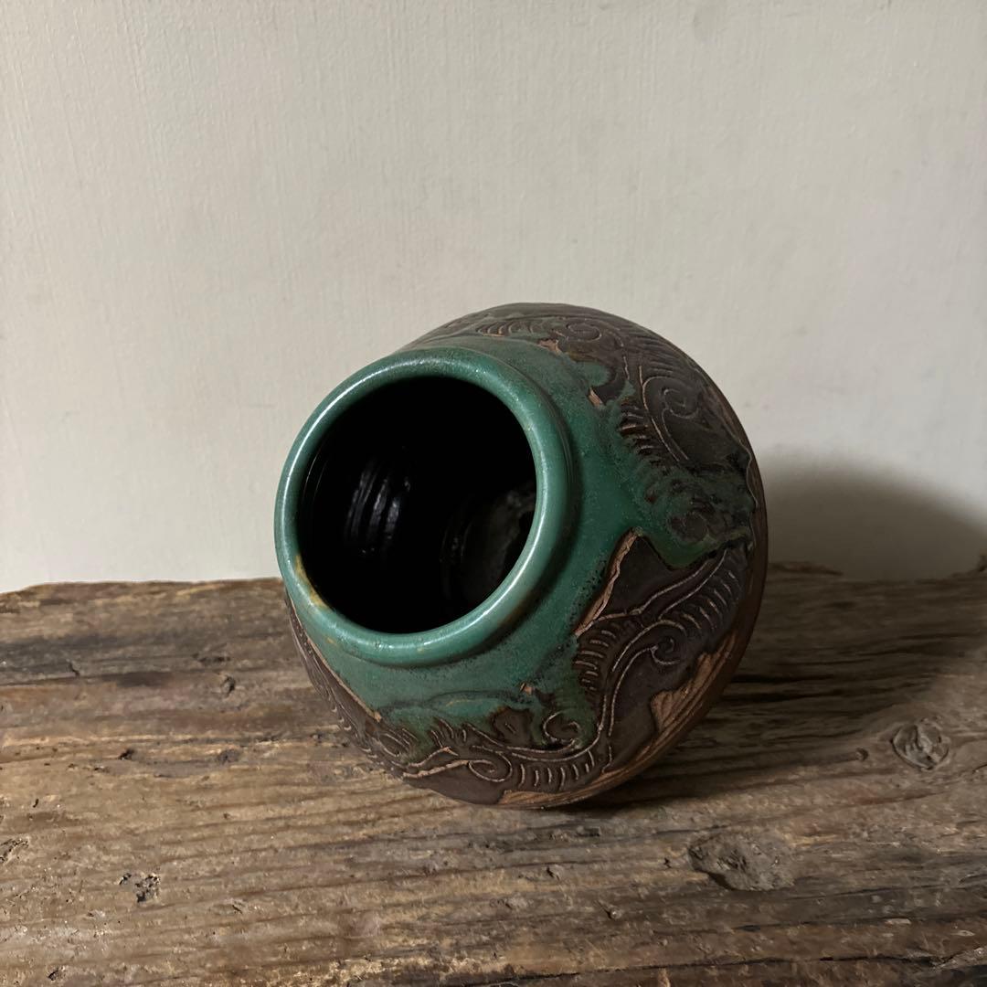 琉球古典焼 壺 古民芸.やちむん.壺屋焼.古道具.骨董品.アンティーク 検