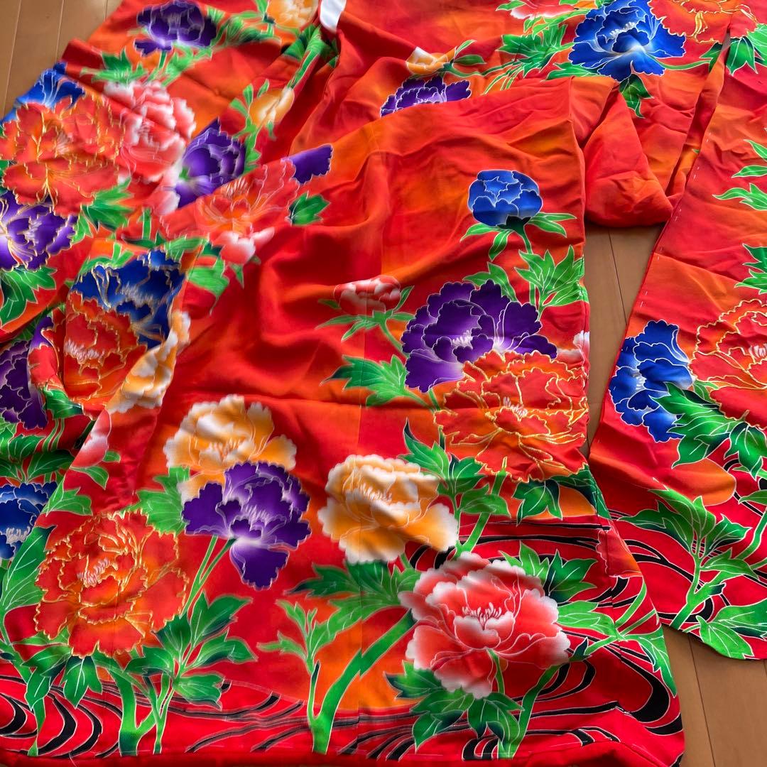 逸品 振袖7点フルセット 金駒刺繍 成人式 謝恩会 卒業式 黒地 ピンク