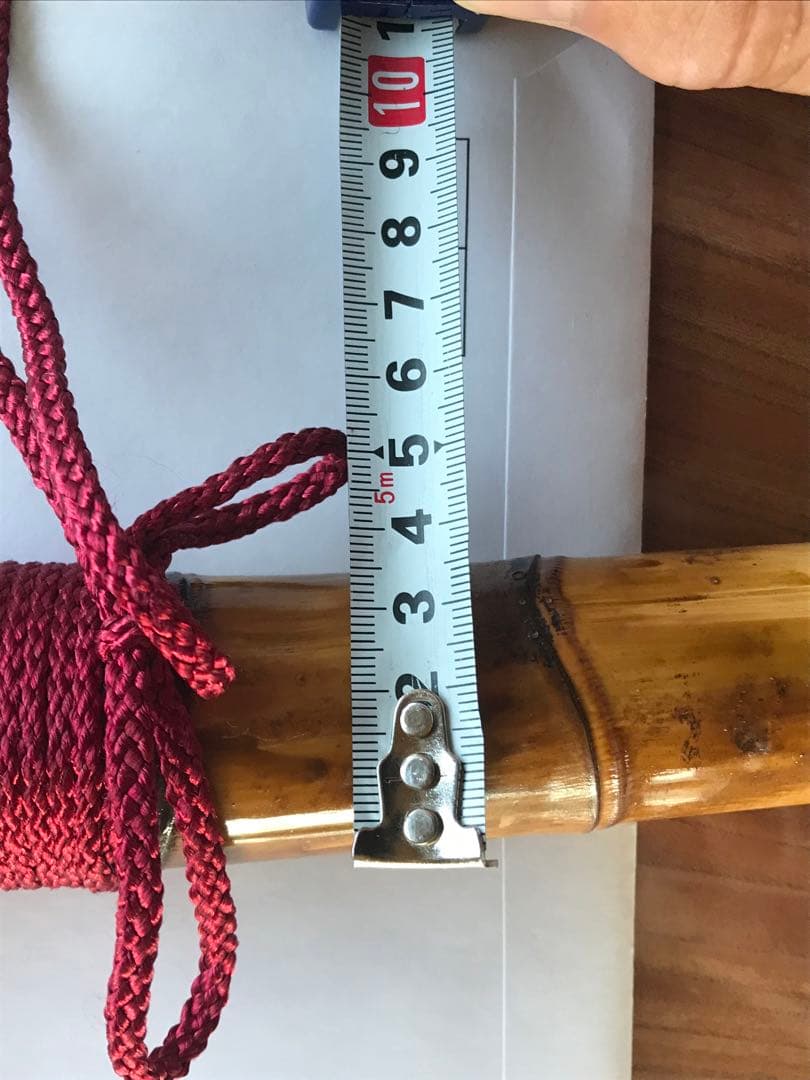 達磨の杖縁起物珍しい竹全て手彫り世界に一つ