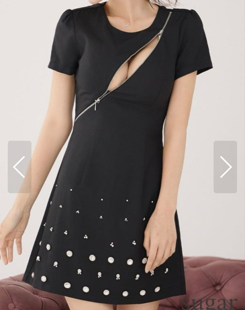 an アン キャバドレス フレアドレス 袖あり