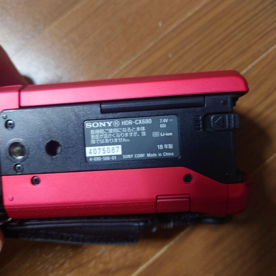 ［ペンペコ］SONY HDR-CX680 ハンディカム レッド