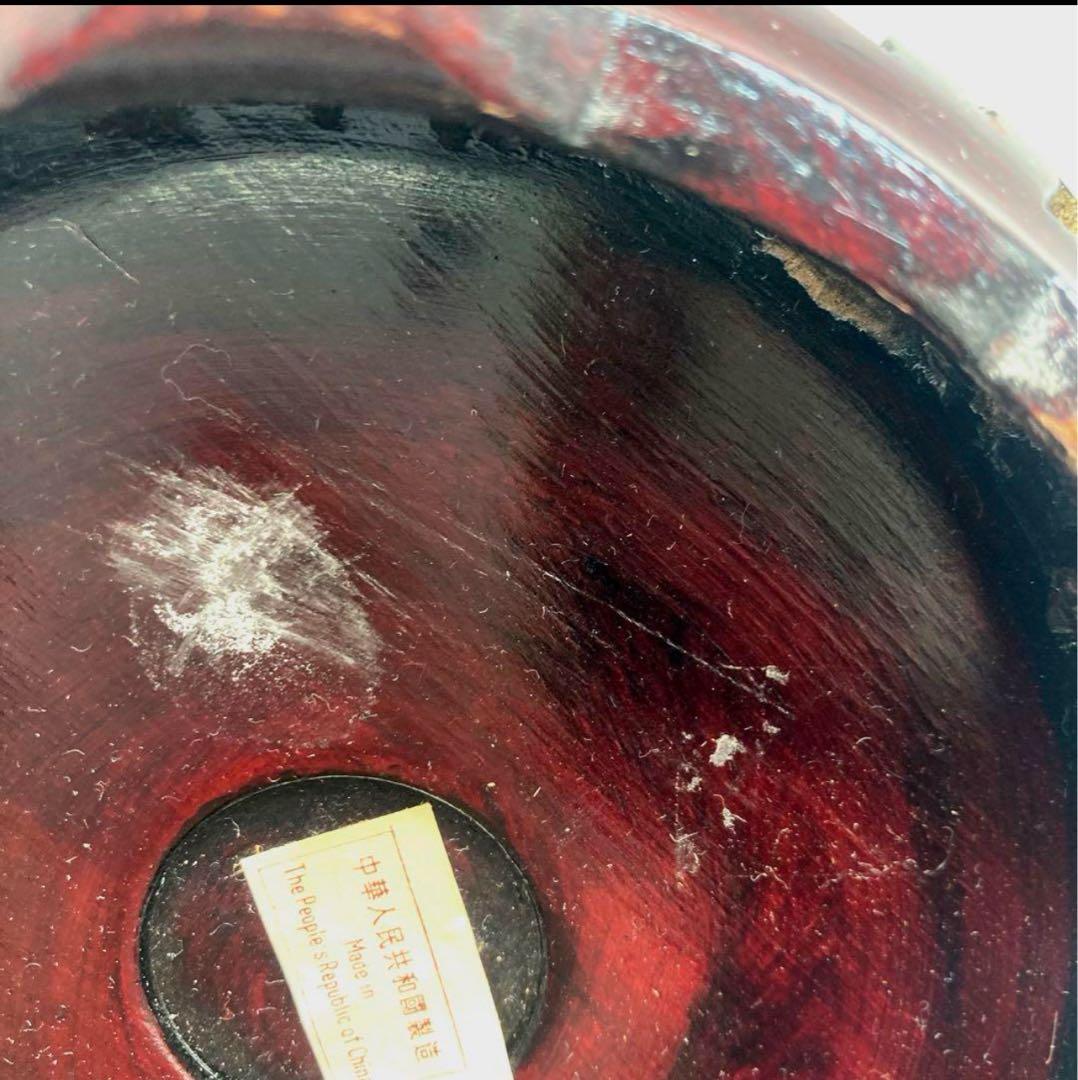 中国美術 明時代 宣徳年製 赤絵壺 高さ25㎝ - メルカリ